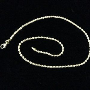 UltraFine Silver 18" Polished Chain Necklace 11.0g Rope